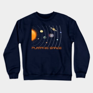Pumpkin Solar System Pumpkin Space Crewneck Sweatshirt